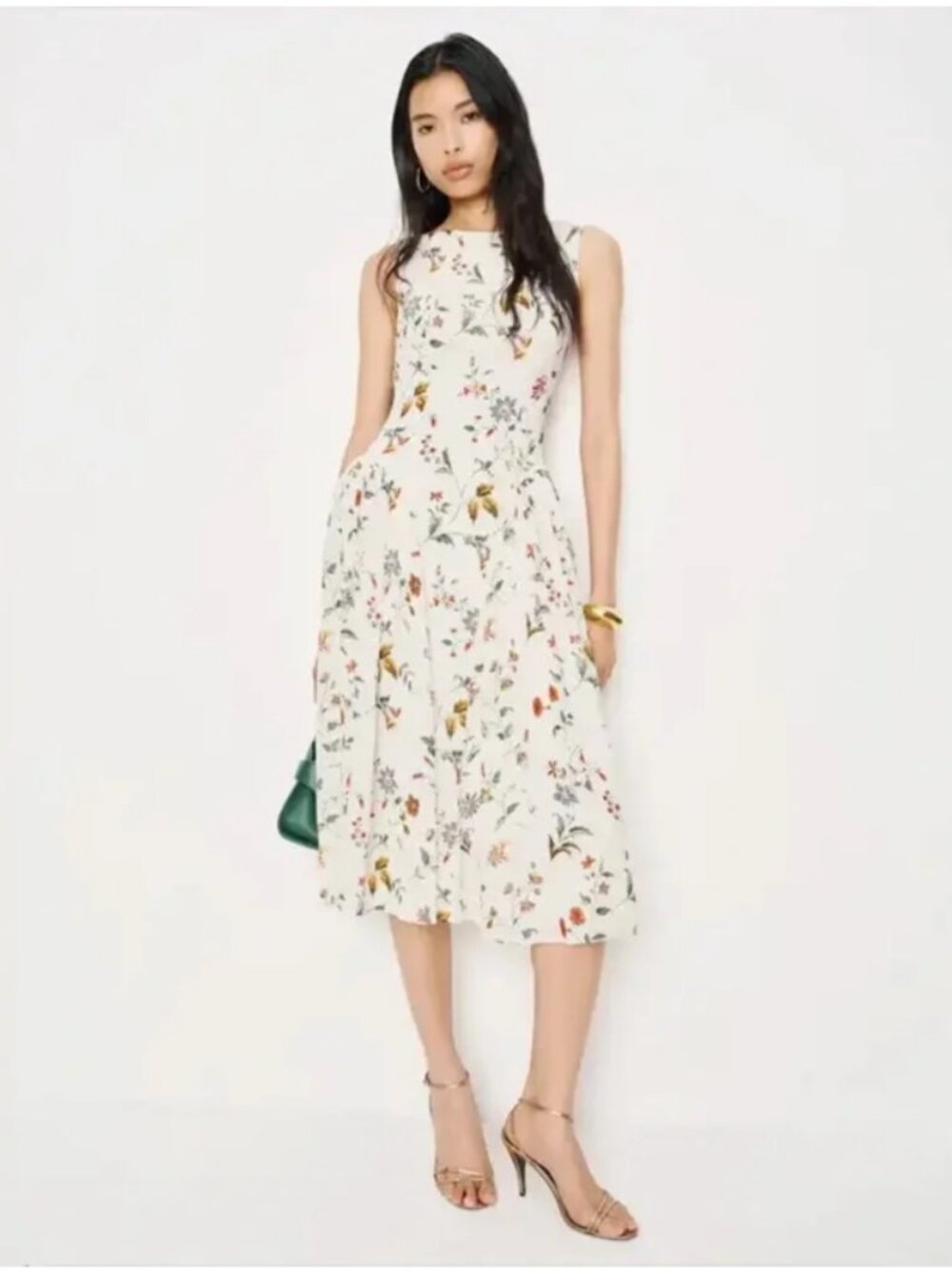 Reformation Anelis Floral Midi Dress